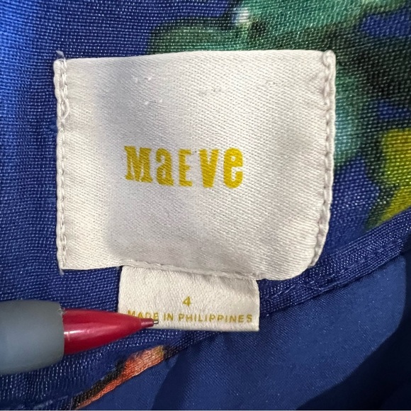 Maeve Anthropologie Garden Days silk blend floral skirt Sz 4 excellent condition - Picture 10 of 11